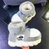 Pantoufles 2023 Femmes Hiver Chaud Doublure En Peluche Enveloppé Talon Haut Haut À La Mode Léger Conception Chaussure Pour Hommes Intérieur