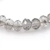 Прозрачный серый браслет из бисера с гранеными кристаллами 8 мм для женщин, простой стиль, эластичные браслеты, 20 шт./лот Whole2599