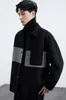 Men's high-end business short double-sided winter new commuting wool woolen jacket