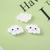 30pcs 25 16mm 수지 구성 요소 작은 구름 장식 공예 카와이 귀여운 플랫 백 카보 폰 스크랩북 DIY ACC307N