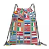 Ryggsäck varje Eurovision Song Contest Vinnar's Flag Ryggsäckar Portable DrawString Bags Bundle Pocket Sundries Bag Book