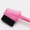 Double Side Hair Edge Control Borstar Hårkam Salong Brush Eyebrow Combs Pin Tail Frisör Styling Beauty Tool W1451