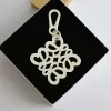 Design Unique Geometric Hollowing Keychain Delicate Multi-color Bag Charm Pendant