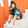 Scene Wear Fashion Sequin Children Girls Jazz Dance Costume Hip Hop Street Dancing Clothes Jacket Vest Pants Passar Kids Performance Clothing