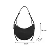 Evening Bags Brand Designer Winter Women's Shoulder Armpit Bag Fashion Leather Crescent Hundred High Quality Saddle