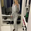 Sexig pyjamas sammet varm pyjamas för kvinnor badrock kvinnlig set solid ficka långa ärmar nattkläder kläder sömnkläder casual mantel set 231211