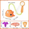 Bath Toys Baby Bath Toys 4 in 1 Whale Bath Toys Water Sprinkler Shower Head 3 Spray Water Nozzles Squirt Bathtub Toy for Infant Bath Q231212