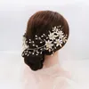 Klipy do włosów Wedding Bride Akcesoria High-end Crystal Branch Flower Ręcznie robiony na głowa sukienka obiadowa z Coiffure na
