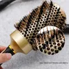 Hair Brushes 4 Sizes Professional Salon Styling Tools Round Hair Comb Hairdressing Curling Hair Brushes Comb Barrel Bristle Brush 231211