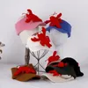 BERETS 2023 TOPA AIR CAP WARM HAT BASEBALL HOMPAR SKIING Funnlig Halloween Sticked Women's Winter Hats