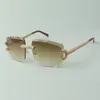 Micro-paved diamond claw sunglasses 3524020 with big C and 58 mm cut lenses2626