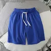 Mäns shorts Men Summer Beach Pants Mesh Sports Joggers Casual Running Shorts Elastic Midje Solid Color Short Pants Sweatpant Dropshipping L231212