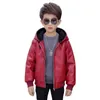 Cardigan crianças jaquetas menino de pelúcia casaco grosso inverno casual casaco crianças para meninos adolescentes outerwear roupas de couro 231211