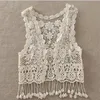 Cover-Ups Summer Toddler Kids Baby Girls Crochet Lace Hollow Cardigan Tops Vest Tassels Cover Up Waistcoat Swimwear Beachwear Saro270q