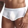 Naylon iç çamaşırı erkekler seksi iç çamaşırı eşcinsel ipek boksör torbası slip cueca maskulina seks boksörleri ropa iç hombre