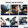 Cleaning Gloves 100Pcs Nitrile Gloves Waterproof Allergy Latex Food Grade Cleaning Safety Work For Household Mechanic Kitchen Drop Del Dhw2M