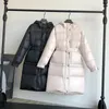 Women S Down Parkas Winter Jackets Modna długość koronka Up Slim Slim Coats Eleganckie kobiety grube ciepłe odzież wierzchnią 231212