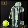 Water Bottles 1.5 2 Liter Bpa Sport Bottle Kettle 1 Gallon Large Capacity Tritan Water With St Drink Waterbottle Gym Cup Drop Delivery Dhagr