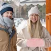 Kniebeschermers Handwarmer van imitatiebont Winterhandschoenen Dameswarmers Kunstmoffen voor dames