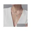 Pendant Necklaces Fashion Designer Necklace Women 925 Sterling Sier Classic Heart Pendant Wholesale Luxury Jewelry With Box Drop Deliv Dhdfq