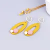 Boucles d'oreilles pendantes en bois pour femmes, colorées, géométriques, mode coréenne, produits de vente, déclaration Vintage, 2023