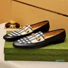 Designer -Mens Dress Shoes For Men Formal Leather Flats Mens Business Casual Loafers Size 38-45