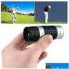 Trening golfowy AIDS Zakres teleskopów optycznych Zakres Zakres Mierz Miernik RangeTerfinder Dystans Outdoor Monocar E8B9 Drop Deli Oty4O