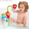 Giocattoli da bagno Giocattoli da bagnetto per bambini Ventosa da parete Marmo Girare il bagno Vasca da bagno Giochi per bambini Giochi d'acqua Set di giocattoli per bambini Q231212