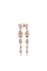Wholesale- 18K Rose Gold Tassel EARRING with Original Box Set for 925 Sterling Silver flowers Pendant Gift Long Earrings7463127