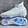 Youth Childrens Comfortable Football Shoes Cleats Women Men AG TF Soccer Boots Boys Girls Kids High Top Training Shoes