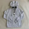 Mens 후드 땀 셔츠 CP 후드가있는 재킷 바람 방전 폭풍 가디건 오버코트 패션 회사 Hoodie Zip Lined Coat Men 13ILHV K9DO