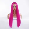 Cosplay Wigs Wig Halloween Cos colored Women's Long Bang Mid Longueur Straight Hair Upband