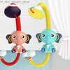 Bath Toys Creative Cartoon Cute Elephant Badrum Leksaker för barn Macaron Color Bath Dusch Toys For Boys and Girls Birthday Holiday Gif Q231212