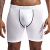 Jockmailboxer Long Homme Back Up Нижнее белье Мужские S Hip Up Хлопковая подкладка Шорты-боксеры для увеличения ягодиц Багажник Ropa Interior Hombre