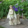 Decorazioni da giardino Artigianato decorativo orticolo Ragazza Fata dei fiori Stile europeo Vaso creativo Decorazione domestica Ornamenti statua in resina