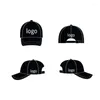 Gorras de bola Logotipo personalizado Gorra de béisbol de algodón lavado Sombreros bordados Snapback Tamaño ajustable Suave Retro Unisex Vintage Sombrilla