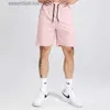 Herr shorts joggers män korta byxor sommar snabb torr fasta träningspolter blixtlås fickor knä längd shorts gym sweatpants casual szorty l231212