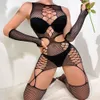 Vrouwen sexy bodysuit uit één stuk visnet lingerie kostuums erotisch perspectief mesh panty sex dames bodystockings kleding sexy