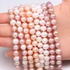 Pendant Necklaces Natural Freshwater Pearl High Quality Purple Pink White Necklace 45cm Wedding Bride Gift Accessories