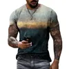 Camisetas de camisetas masculinas Moda casual 3D de verão impresso de verão curto grafite de grafite de grafite redondo tops soltos tees 6xl