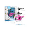 Rc Helicopter Drone Kids Toys Flying Ball Aircraft Led Flashing Light Up Toy Fighter Induction Electric Sensor For Children Drop Del Dhxgp