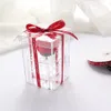 Rose stockage Transparent maquillage organisateur acrylique fleur boîte pour filles cadeau Y1113279U