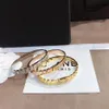 Europa Amerika Fritillary Armbanden Bangle Luxe Designer Sieraden Roestvrij staal Kristal Dames 18K Goud Verzilverd Liefdescadeau 253L