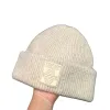 Chapeau à bord sans peluche de styliste, chapeau tricoté chaud pour l'automne et l'hiver, bonnet de fête à la mode