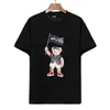 PALMS Angel Mens T Shirts Menswomens 디자이너 티셔츠 티 셔츠 의류 탑 맨 캐주얼 가슴 편지 셔츠 고급 의류 거리 반바지 소매 의류 Tshirts