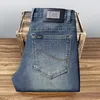 Men's Jeans designer luxury Lee dex High end Quality Autumn Slim Fit Elastic Fashion Brand Soft Casual Spring and Pants LTVS