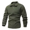 Men's Jackets Coat Jacket Daily Holiday Tops Warm Winter Brand Casual Fleece Solid Color Stand Collar Suede Comfy