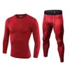 Ensembles de course pour hommes, survêtement de Jogging, hauts et Leggings de gymnastique, maillots de basket-ball, vêtements pour hommes, collants, tenue de Sport de dynamophilie