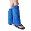 Women Socks Faux Furs Leg Warmer Winter Warm Boot Cuffs Cover Party Costumes Shoe Drop