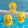 Jouets de bain Jouets de bain pour enfants, ventouse de canard électrique, jouet de bain pour bébé, arroseur, jeu d'eau de pulvérisation, piscine extérieure, baignoire, cadeau d'été Q231212